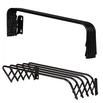 Sauber Tendal de pared, 3 m / 60 cm, negro