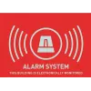 ABUS AU1315 pegatina de advertencia de alarma (UK), 74 x 52,5 mm