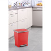 Tatay Millenium cubo de basura con pedal, 23 l, rojo
