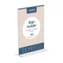 EUROPEL expositor de mesa acrílico, DIN A6 vertical, recto de acrílico, para presentación a doble cara
