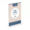 EUROPEL expositor de mesa acrílico, DIN A6 vertical, recto de acrílico, para presentación a doble cara