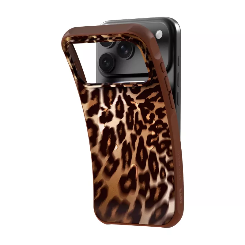 Laut Huex Wave funda para iPhone 18 Pro / 17 Pro, MagSafe, Mocha Leopard