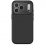 Decoded AntiMicrobial funda trasera de silicona para iPhone 18 Pro / 17 Pro, MagSafe, Carbon Black