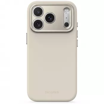 Funda trasera de silicona AntiMicrobial Decoded para iPhone 18 Pro / 17 Pro, MagSafe, Pebble Grey