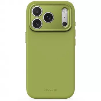 Funda trasera de silicona AntiMicrobial Decoded para iPhone 18 Pro / 17 Pro, MagSafe, Moss Green