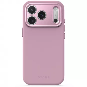 Funda trasera de silicona AntiMicrobial Decoded para iPhone 18 Pro Max / 17 Pro Max, MagSafe, Rose Quartz