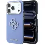 Funda Guess con logo grande de resina y acabado granulado para iPhone 18 Pro Max / 17 Pro Max, azul