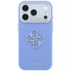 Funda Guess con logo grande de resina y acabado granulado para iPhone 18 Pro Max / 17 Pro Max, azul