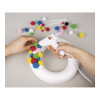 Rayher mini pistola de silicona caliente para baja temperatura, blanca