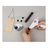 Rayher mini pistola de silicona caliente para baja temperatura, blanca