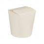 STARPAK cajas de snack para llevar, 550 ml, blanco