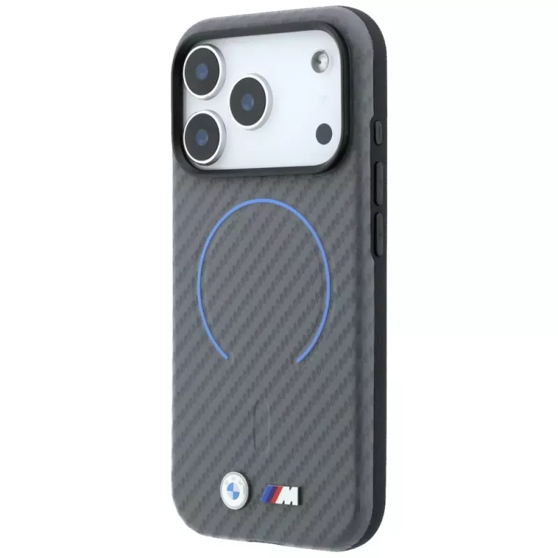 BMW M Carbon bedruckte Ring funda MagSafe para iPhone 18 Pro / 17 Pro, antracita