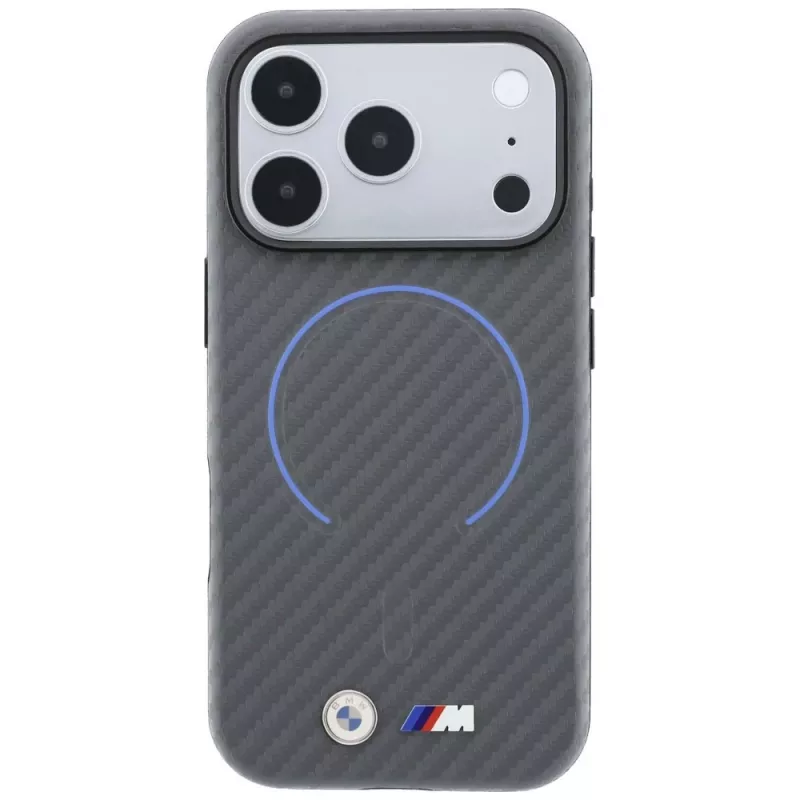 BMW M Carbon bedruckte Ring funda MagSafe para iPhone 18 Pro / 17 Pro, antracita