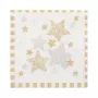 PAPSTAR Servilletas Stardust blancas, oro 3 capas 33,0 x 33,3 cm, 100 uds.