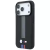 BMW M Quadrille Kevlar Anthrazit & Tricolor Print Lines funda MagSafe para iPhone 18 Pro Max / 17 Pro Max, negra