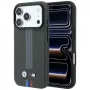 BMW M Quadrille Kevlar Tricolor Print Lines funda MagSafe para iPhone 18 Pro / 17 Pro, antracita