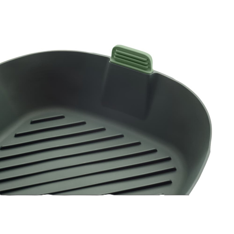 LEKUE Cesta para freidora de aire XL, gris