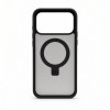 Evelatus Shield funda con MagSafe y soporte para Apple iPhone 18 Pro Max, anillo mate, negro