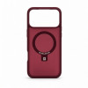 Evelatus Shield funda con MagSafe y soporte para Apple iPhone 18 Pro Max, anillo mate, burdeos