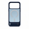 Evelatus funda MagSafe con recubrimiento de goma y soporte para Apple iPhone 18 Pro Max, azul marino