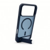 Evelatus funda MagSafe con recubrimiento de goma y soporte para Apple iPhone 18 Pro Max, azul marino