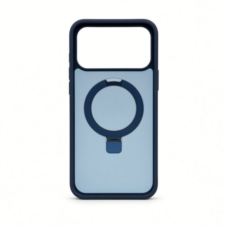 Evelatus Shield funda con MagSafe y soporte para Apple iPhone 18 Pro Max, anillo mate, azul marino
