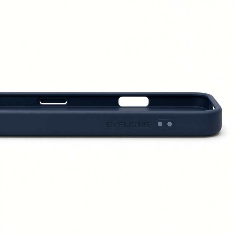Evelatus Shield funda con MagSafe y soporte para Apple iPhone 18 Pro Max, anillo mate, azul marino