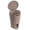Tatay Diabolo papelera de pedal para baño, 5 l, marrón