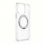 Evelatus Hybrid funda MagSafe con soporte metálico 360 para Apple iPhone 18 Pro, PC+TPU, transparente