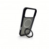 Evelatus Shield funda con MagSafe y soporte para Apple iPhone 18 Pro, anillo mate, negro