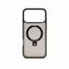 Evelatus Shield funda con MagSafe y soporte para Apple iPhone 18 Pro, anillo mate, gris ahumado
