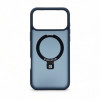 Evelatus Shield funda con MagSafe y soporte para Apple iPhone 18 Pro, anillo mate, azul marino
