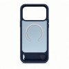 Funda Evelatus con recubrimiento de goma MagSafe con soporte para Apple iPhone 18 Pro, azul marino