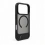 Funda Evelatus MagSafe con recubrimiento de goma y soporte para Apple iPhone 18 Pro, negro