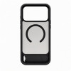 Funda Evelatus MagSafe con recubrimiento de goma y soporte para Apple iPhone 18 Pro, negro