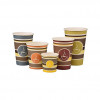 Vasos de café desechables STARPAK 8 cm 0,3 l blanco, rojo, amarillo, gris