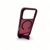 Funda Evelatus MagSafe con recubrimiento de goma y soporte para Apple iPhone 18 Pro, burdeos