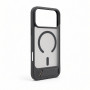 Funda Evelatus con recubrimiento de goma MagSafe con soporte para Apple iPhone 18 Pro Max, gris ahumado