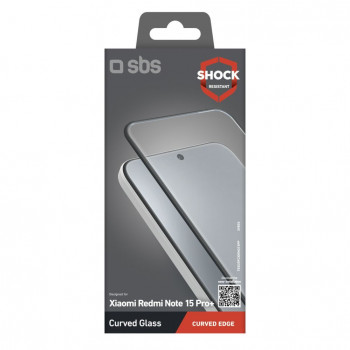 SBS Full Cover cristal templado para Xiaomi Redmi Note 15 Pro
