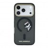 Karl Lagerfeld HC MagSafe IML Peekaboo Print & Metal Frame funda para Apple iPhone 18 Pro Max, negra