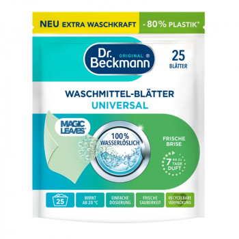 Dr.Beckmann Magic Leaves Spring Fresh hojas de detergente, 25 uds.