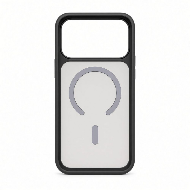 Evelatus Funda MagSafe 2 en 1 Silver-Shield Skin Feel para Apple iPhone 18 Pro Max, mate gris ahumado