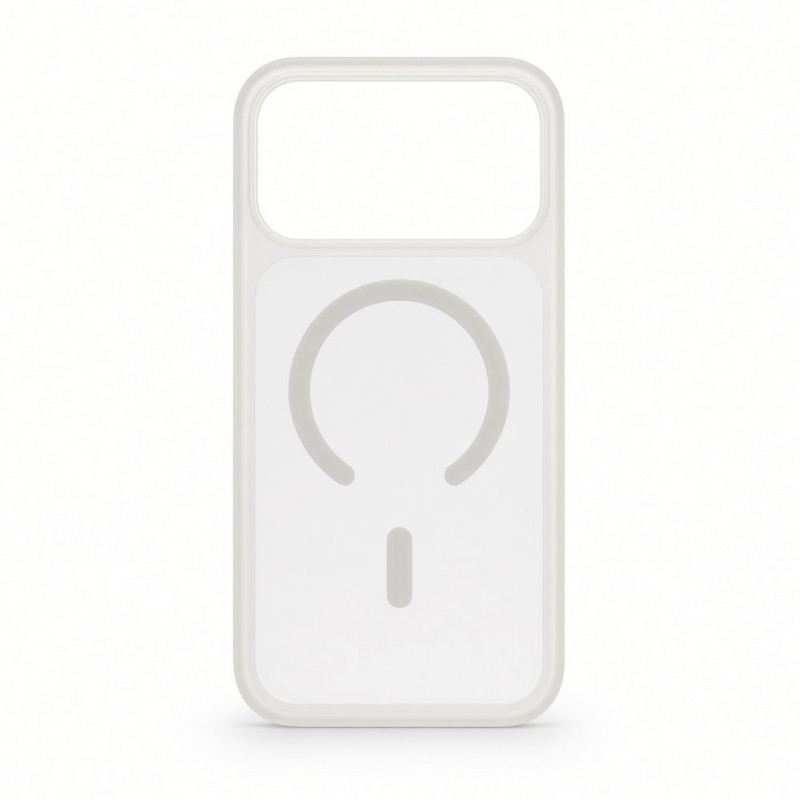 Evelatus Funda MagSafe 2 en 1 Silver-Shield Skin Feel para Apple iPhone 18 Pro Max, mate transparente