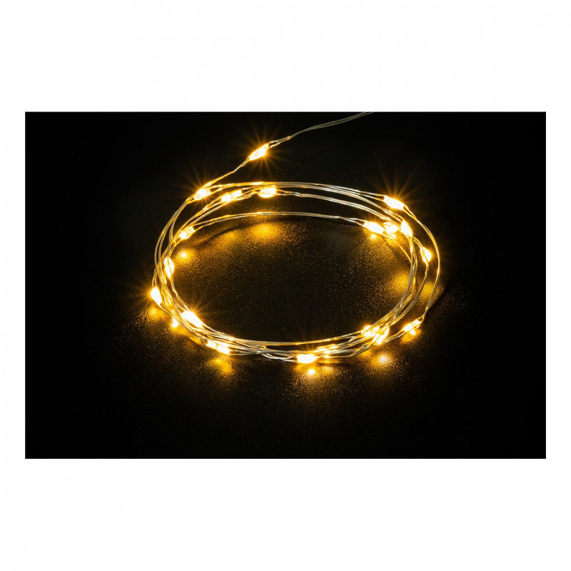 Goobay Guirnalda luminosa de 20 luces, transparente, 1,0 m
