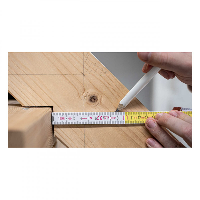 STABILA metro plegable Series 700 Type 1707, 01334, madera 200 cm