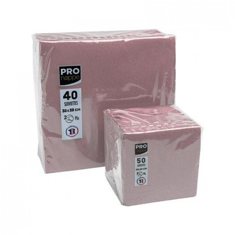 PROnappe servilletas 38,0 x 38,0 cm rosa antiguo