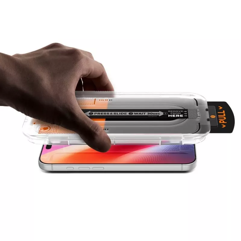 Spigen Glas.TR EZ Fit Pro HD AC pack de 2 protectores de pantalla de vidrio iPhone 16 Pro / 17 / 17 Pro / 18 Pro transparente