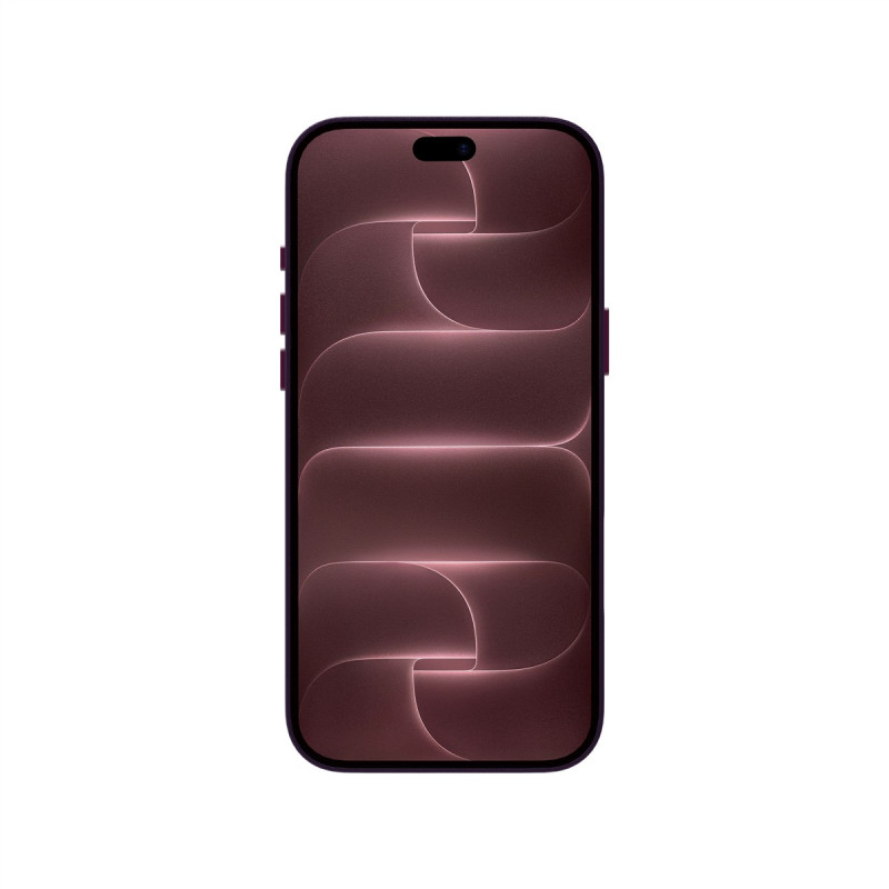 Just Must JM funda de piel con MagSafe para iPhone 18 Pro, morado