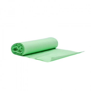 BioBag bolsas de basura compostables, 30 l, 50 x 57 cm, 16 µm, verde, 14 unidades por rollo