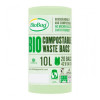 Bolsas de basura compostables BioBag 10 l, 42x54 cm, 15 micras, 20 uds. por rollo, verde